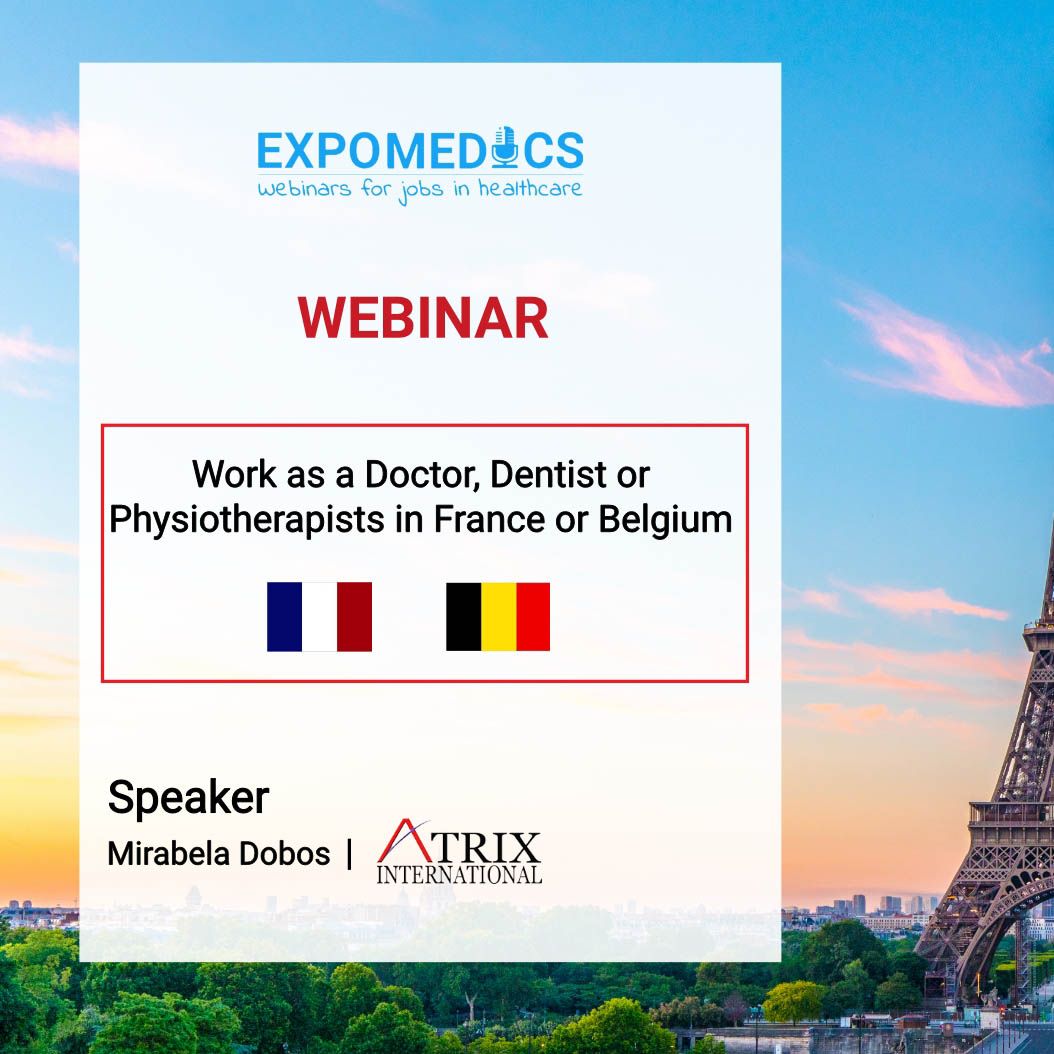 Carrer opportunities for Doctors, Dentists & Physiotherapists in France and Belgium